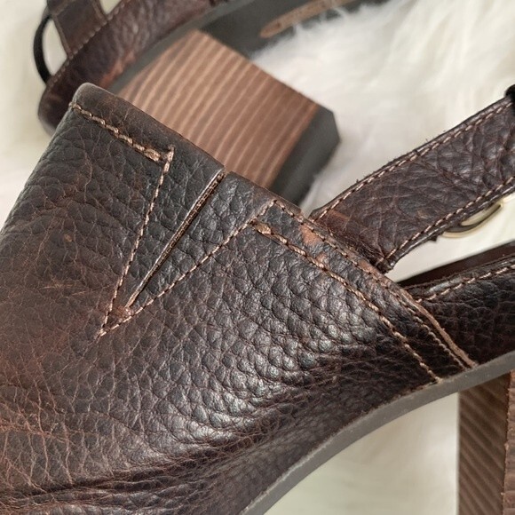 Timberland Earthkeepers Rudstom Leather Slingback Heeled Mule Clogs Sz 11 - Picture 12 of 13